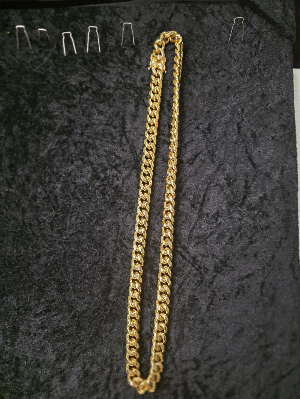Gold Cuban Link Chain Necklace for Men - Unbranded